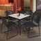 Regency Kahlo Square Table & Chair Sets, 30 W, 30 L, 29 H, Wood, Metal, Polypropylene Top, Maple TPL3030PLBK44BK - alternate 2